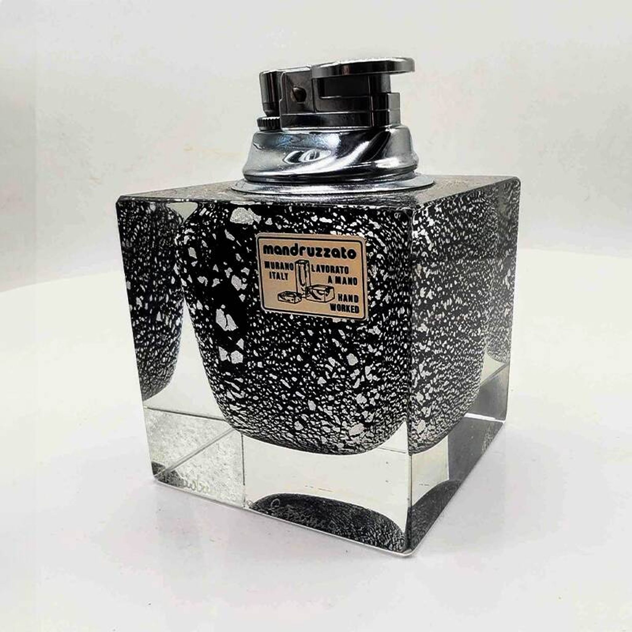 1970 rare Murano glass lighter by Mandruzzato