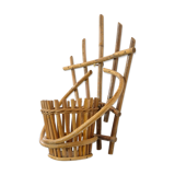 Wall rattan pot cover, 60's-70's