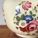 VINTAGE Ceramic Lamp with Wooden Base