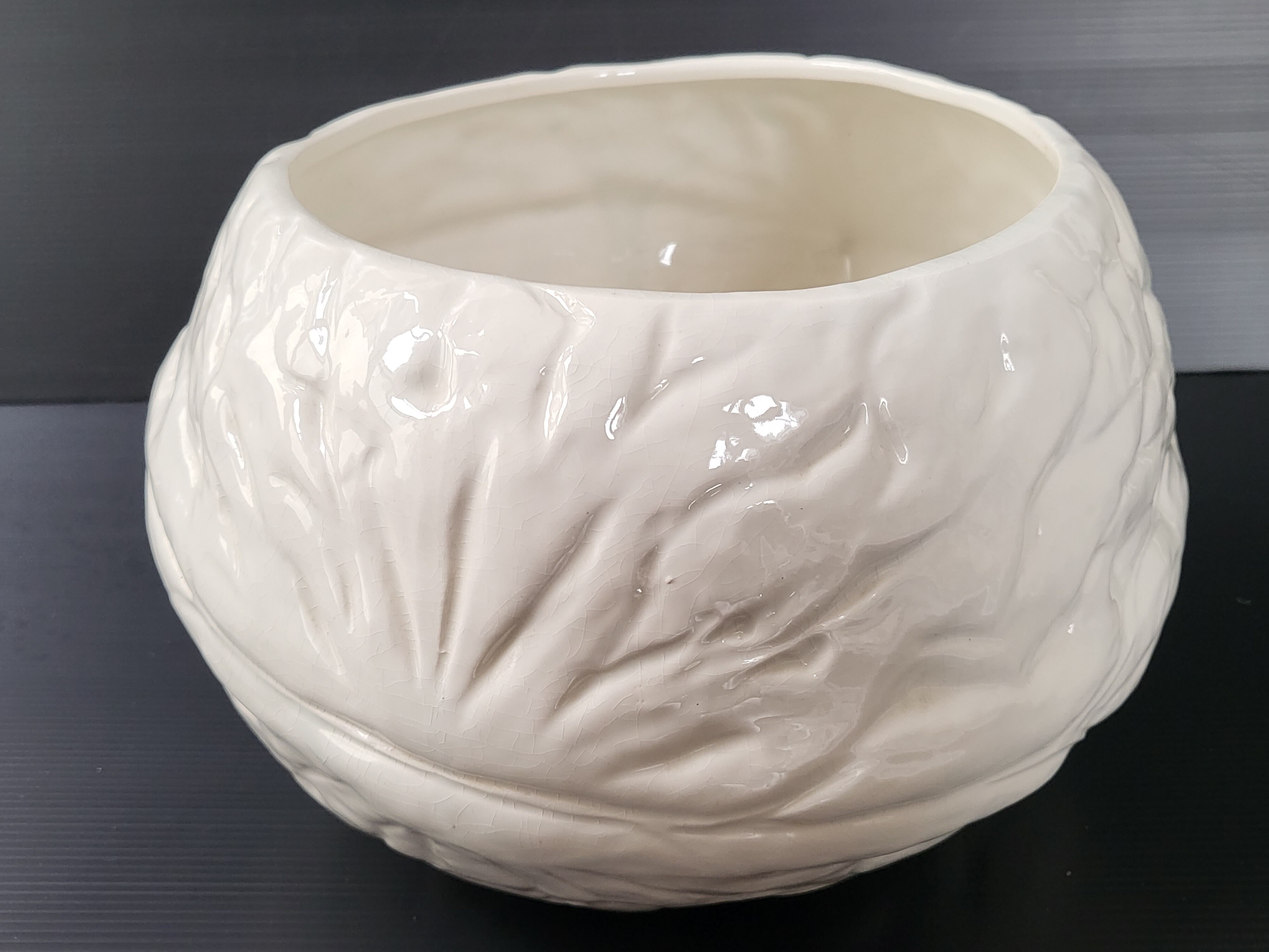 Vintage giant walnut pot cover 1960