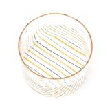 Transparent striped vase by Rosanna Toso for Fratelli Toso, 1970s.