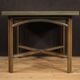 Italian design table in exotic wood from the 80s