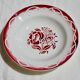Set of 6 hollow plates Terre de Fer, model "Odette", Digoin Sarreguemines