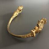 Golden brass patère