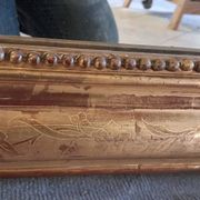 Louis Philippe mirror with pediment 148 x 95