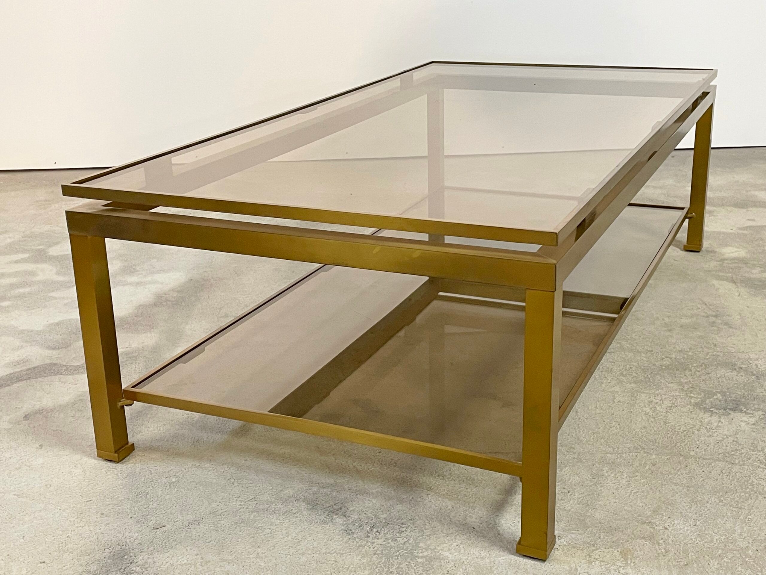 Coffee table Guy LEFEVRE for house JANSEN 1970s