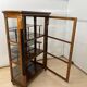 Biedermeier Vitrine in Walnut & Brass with Three Sides Glazed, South Germany, 1830