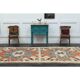 1970s Vintage Turkish Oushak Handmade Wool Cotton Orange Area Rug 175x329