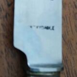 Box of 6 knives with steel blades and horn handles - "Mure"