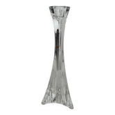 Sculptural candlestick "Ergo" in solid crystal, Angelo Mangiarotti for