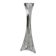Sculptural candlestick "Ergo" in solid crystal, Angelo Mangiarotti for