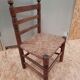 Chaise enfant bois et paille