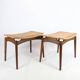 Papercord Stool In Teak By Sigfred Omann Made By Ølholm Møbelfabrik From 1960s