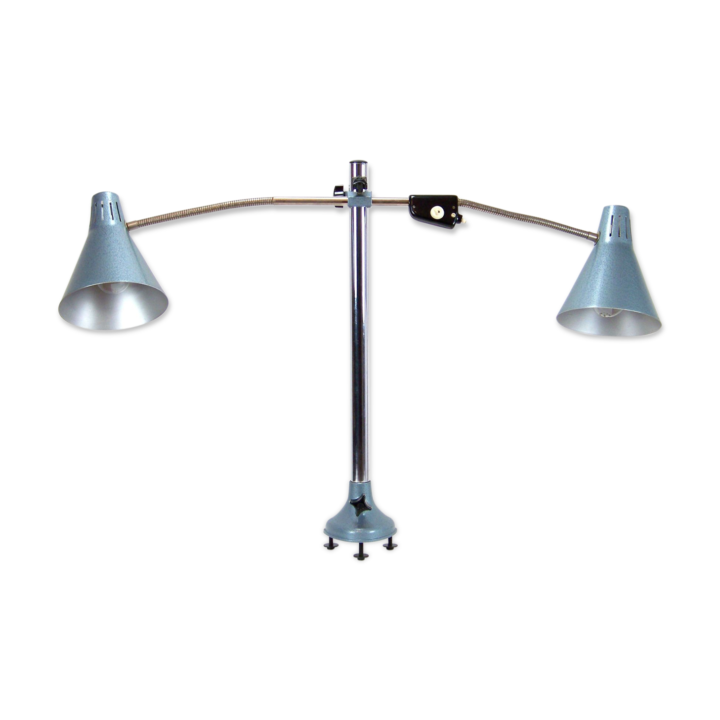 Double s Czechoslovakia 1970 desk lamp