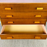 Scandinavian teak chest of drawers from the 1960s.
