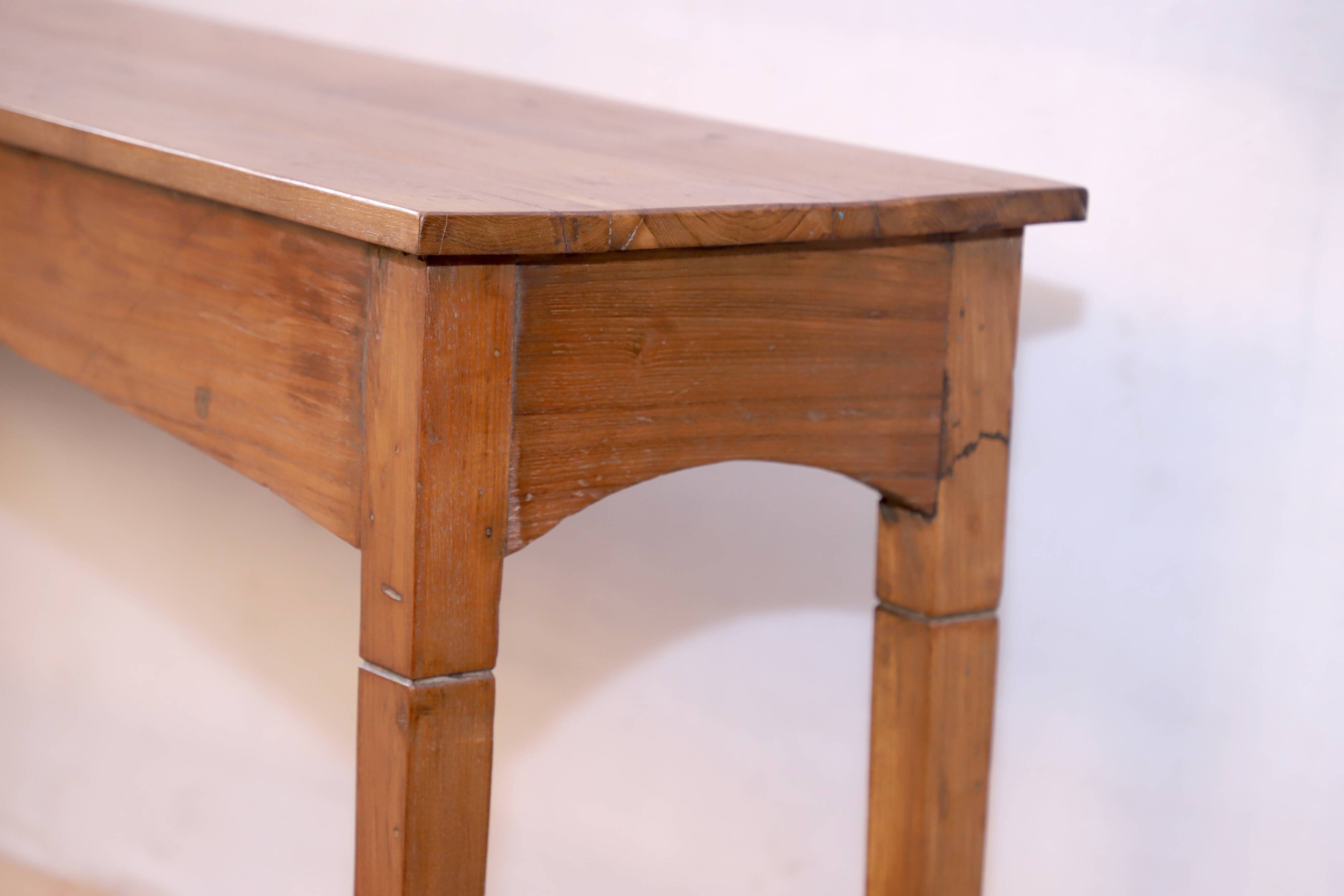 Burmese teak console