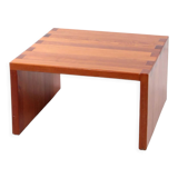 Table basse en bois Français de pin brutaliste, 1970 France