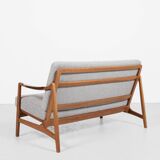 Midcentury Danish sofa set in oak and teak by Tove & Edvard Kindt-Larsen for France & Daverkosen - w
