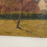 Ancient landscape - oil on canvas