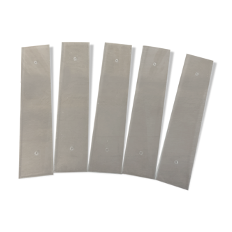 Set of 5 GM beveled glass cleaning plates