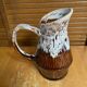Vintage revol flamed ceramic barrel-shaped pitcher 1 litre