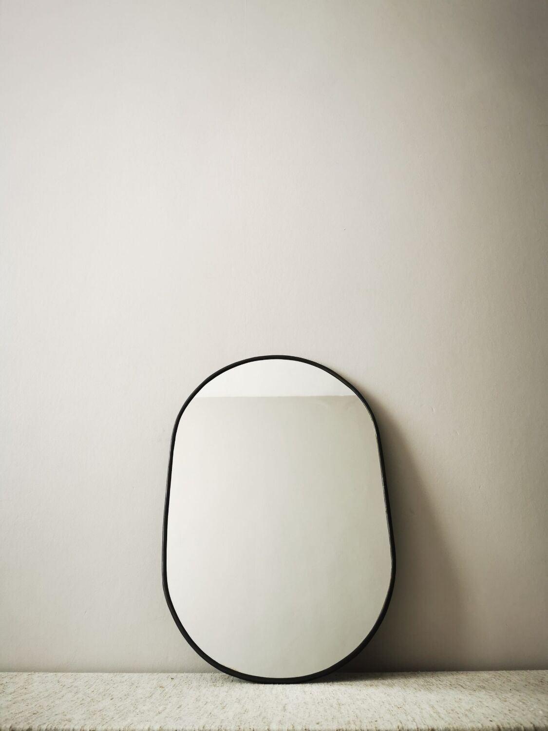Miroir laiton couleur charbon 60 cm