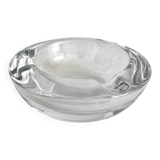Cendrier rond en cristal de Vannes vintage