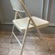 Duo de chaises pliantes en acier années 1980