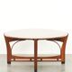 In good condition elegant oval Art Nouveau design coffee table