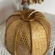 Suspension made of rattan and wicker