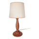 Turned wood lamp vintage 60s-70s