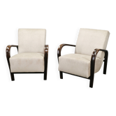 Pair of Kropáček & Kozelka Lounge Chairs for Interiér Praha, 1940s