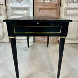Petit bureau noir style Louis XVI