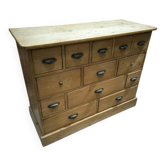 Pine chest of drawers with 13 drawers
