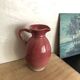 Pink ceramic pitcher