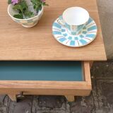 Bedside table in light wood