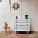 Commode blanche vintage