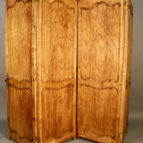 4 Vantaux Screen In Merisier Style Louis XV double-sided