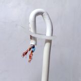 Vintage floral rattan pendant light