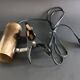 Parscot 1960s gold metal tube clamp lamp