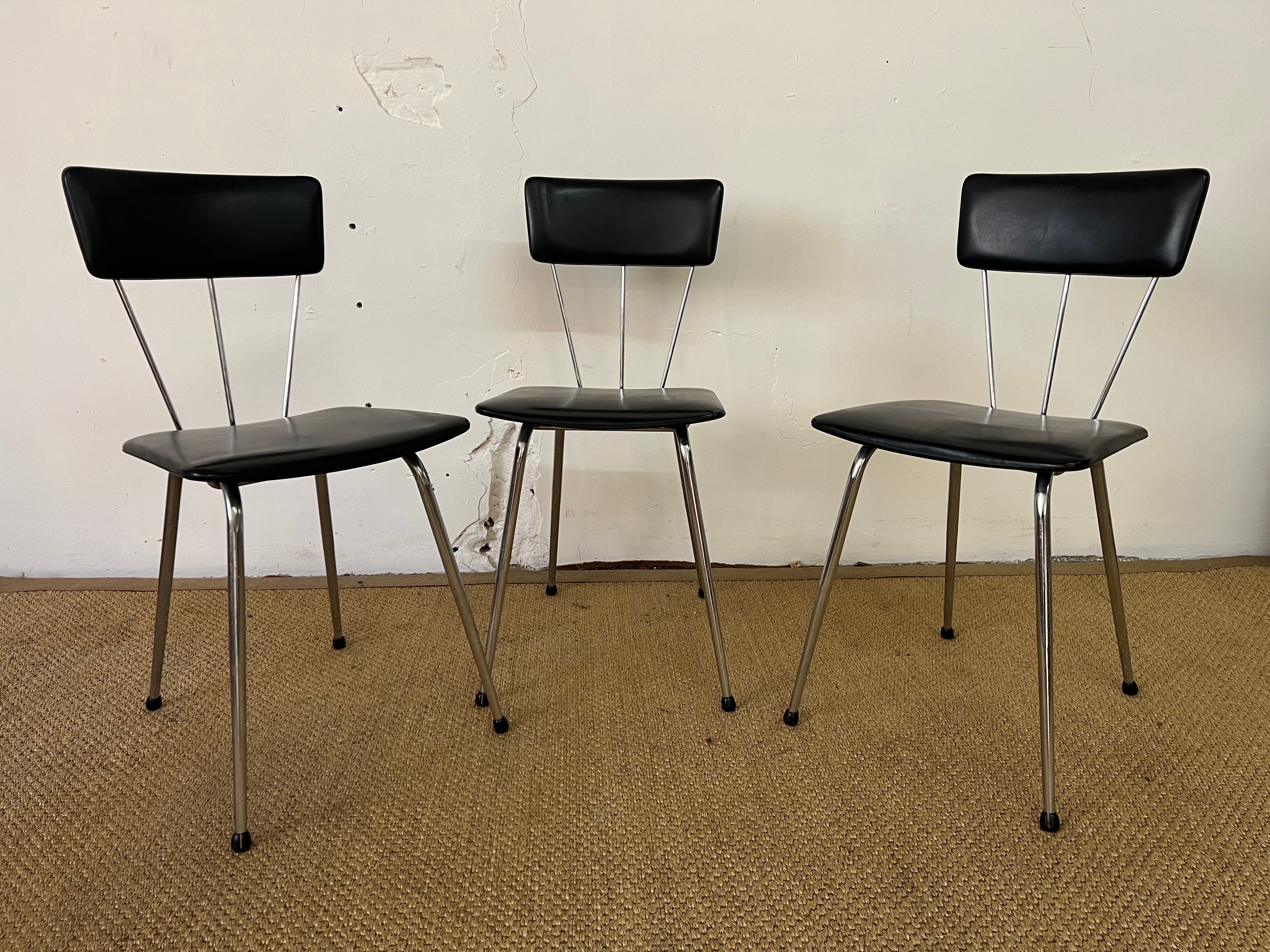 Lot de 3 chaises vintage Soudexvinyl