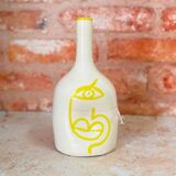 Artisanal vase bottle Oudm yellow
