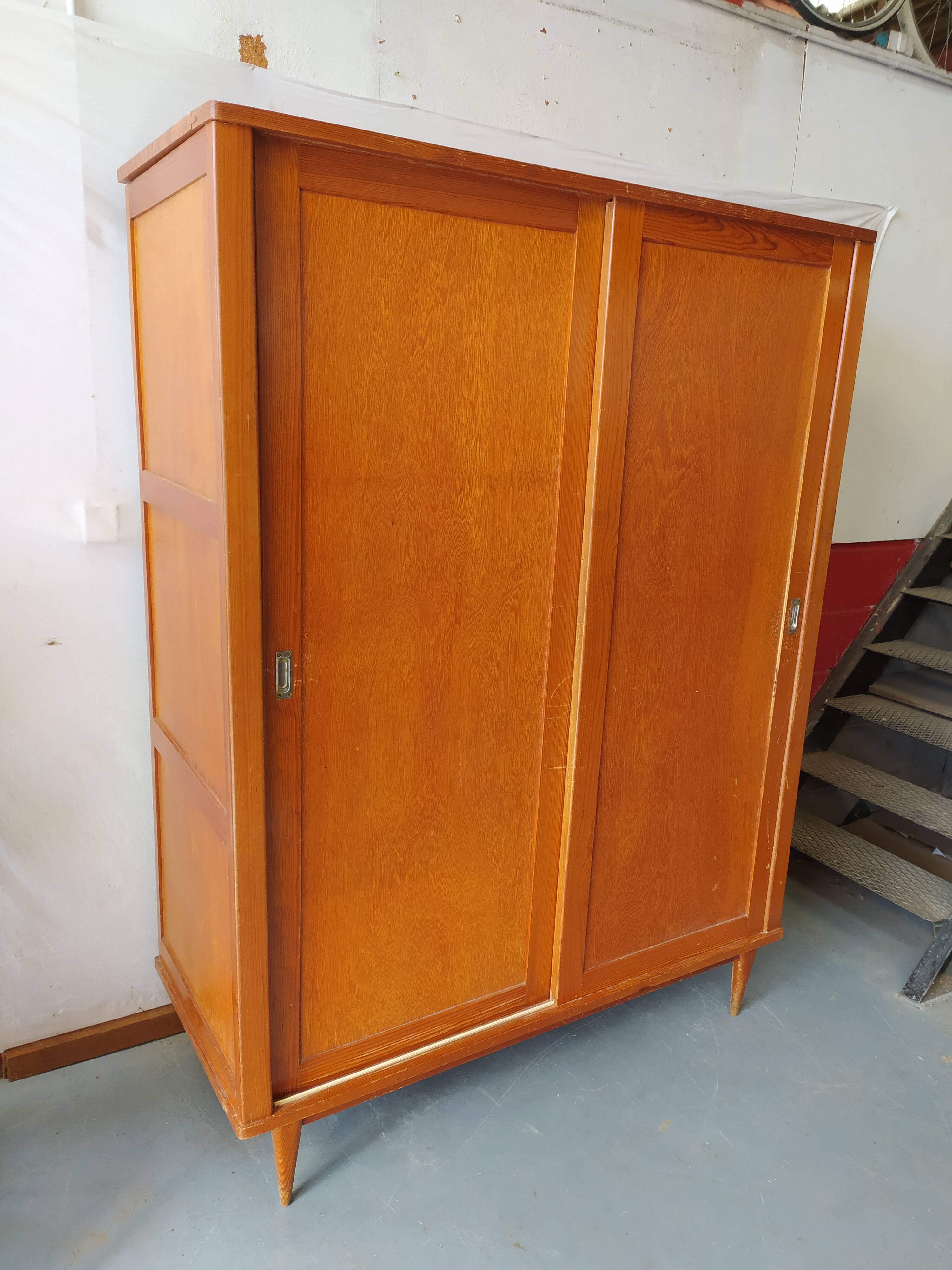 Vintage cabinet sliding doors