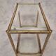Pair of bamboo sofa ends - golden brass - ca 1980