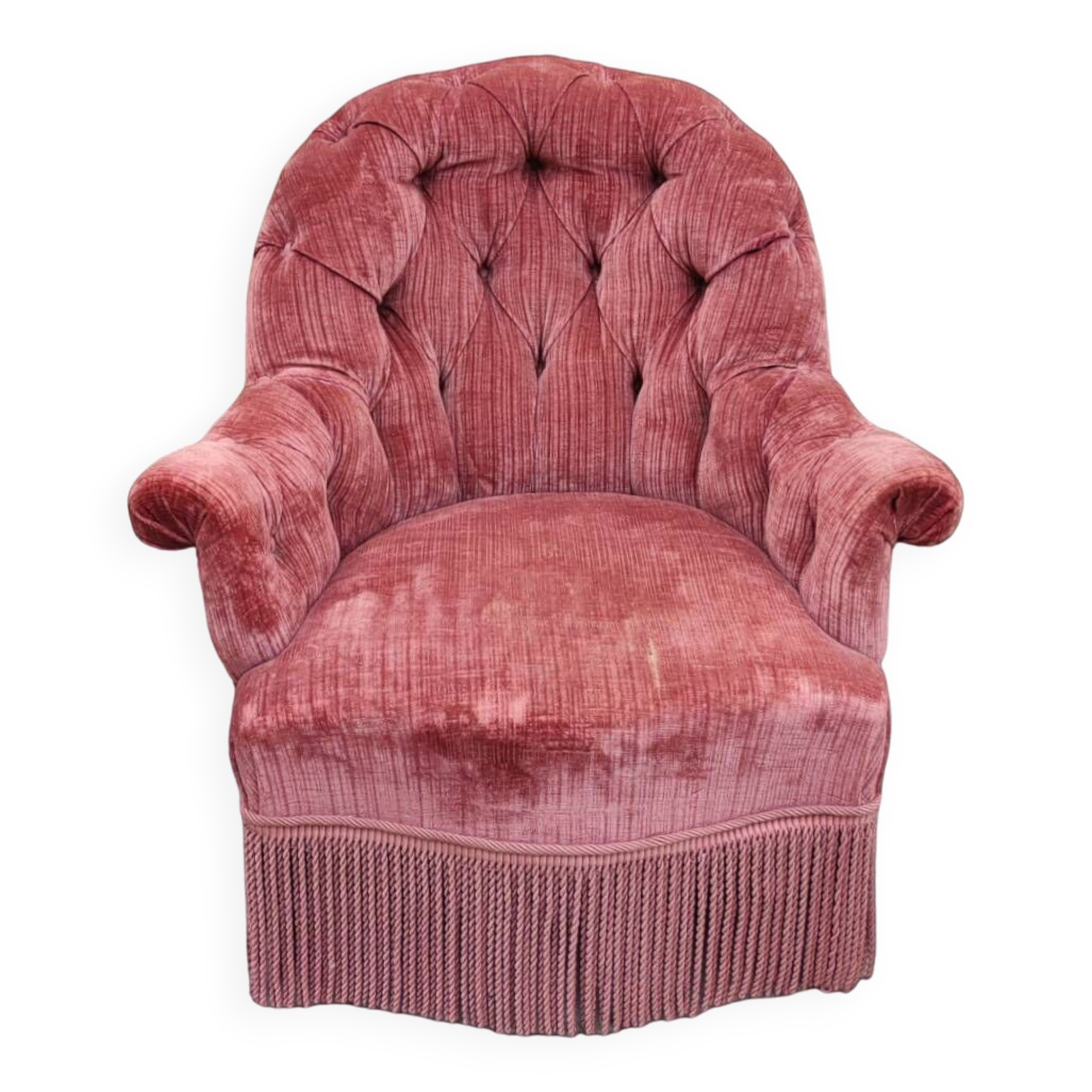 Old Napoleon III toad armchair