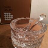 Daum crystal ashtray and pestle