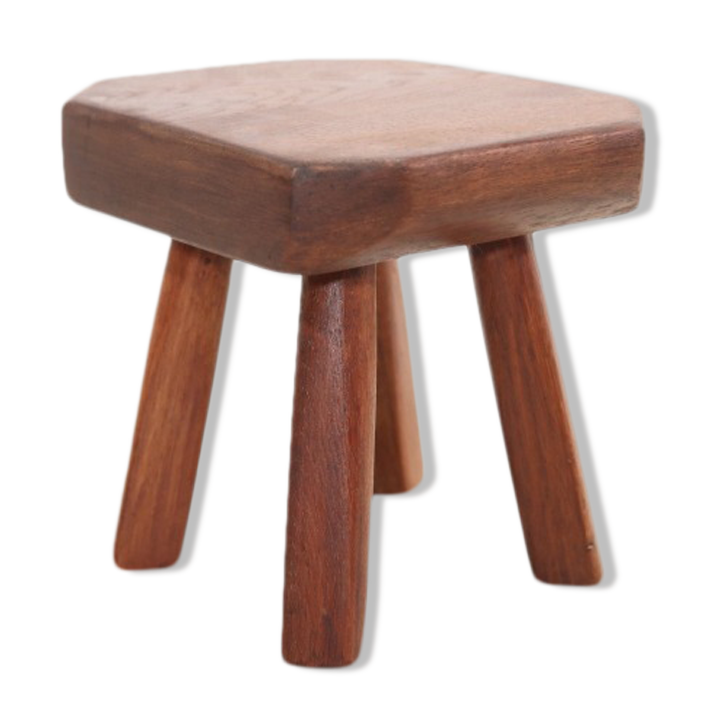 Oak stool brutalist vegetable table