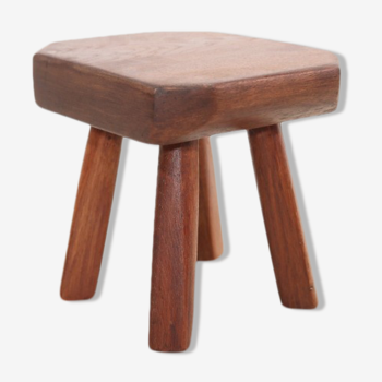 Oak stool brutalist vegetable table