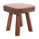Oak stool brutalist vegetable table