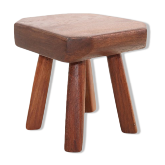 Oak stool brutalist vegetable table